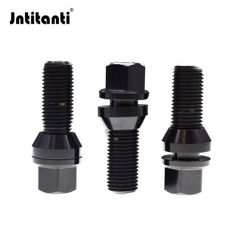 Jntitanti Gr5 titanium  Wheel Screws Lug Bolt M14*1.5*30*50mm with free washer  for VOLOV   LYNK&CO 20ps