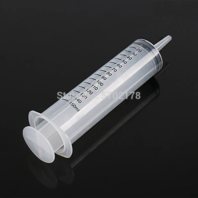 Outil de mesure de la nutrition en plastique, grande seringue hydroponique réutilisable, distributeur d\'alimentation pour chats de 200ml / 150ml