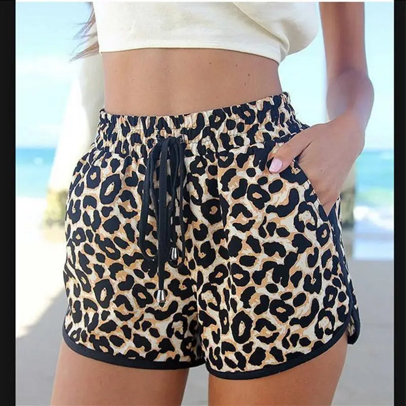 

Summer Sexy Leopard Shorts Women S -Xxl Loose Cotton Shorts Casual High Waist Short Pants