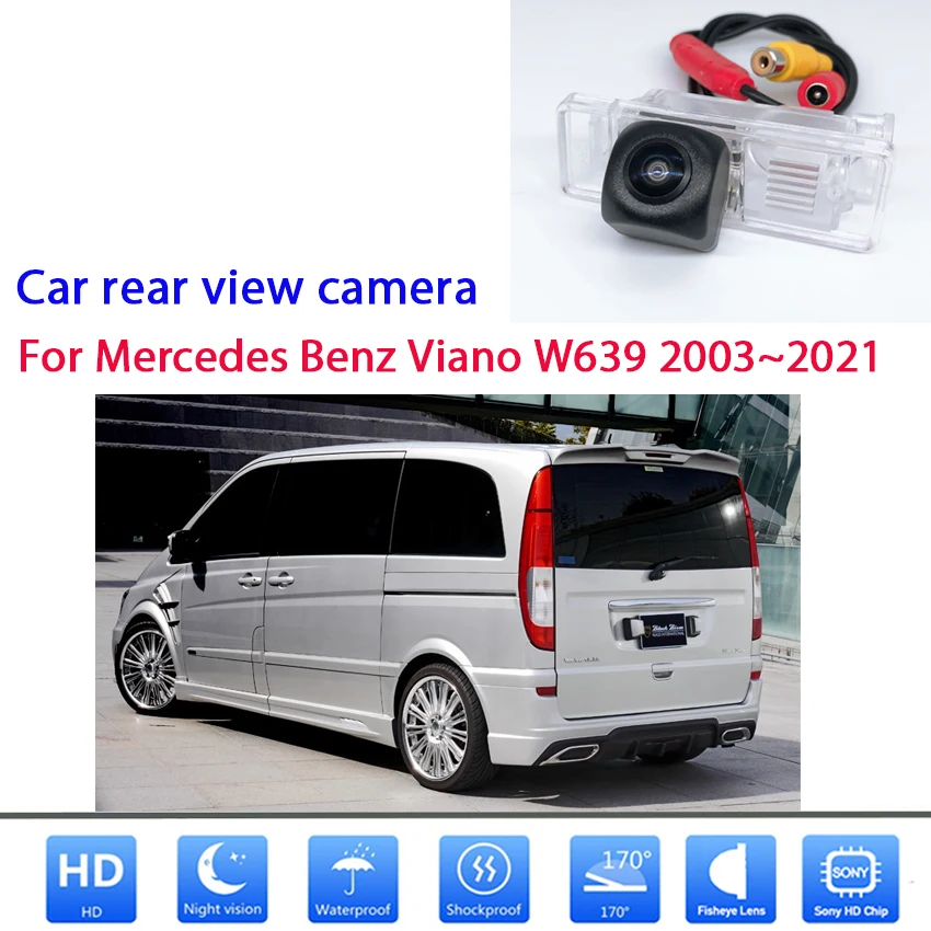 Car Reversing Parking Camera For Mercedes Benz Viano W639 2003~2021 CCD Full HD Night Vision Waterproof Rear View Camera