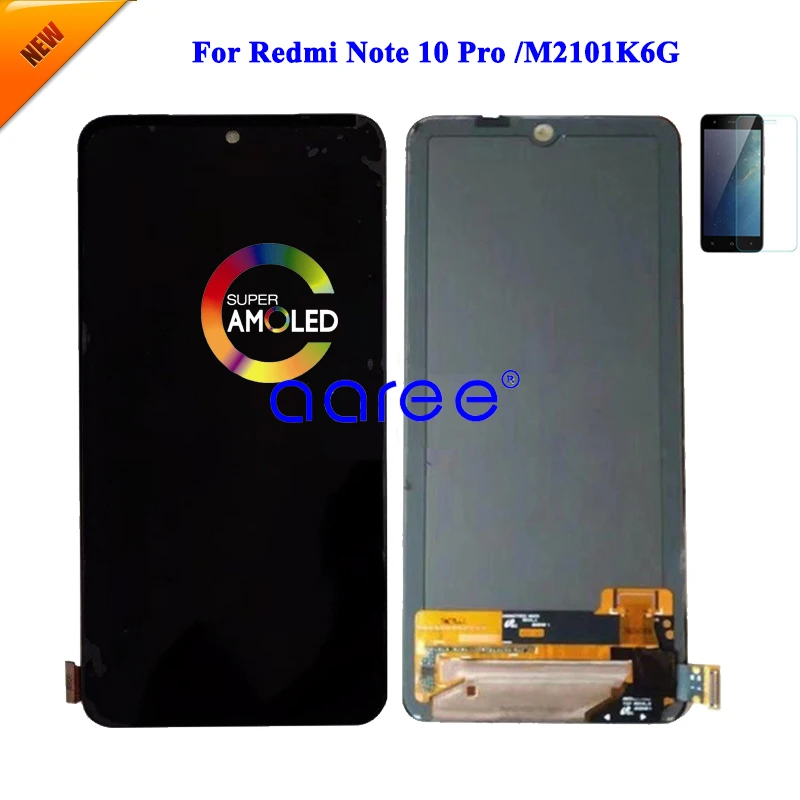 Amoled Lcd-Scherm Oled Voor Redmi Note 10 Pro Lcd Voor Redmi Note 10 Pro Lcd-Scherm Lcd-Scherm Touch Digitizer Assemblage