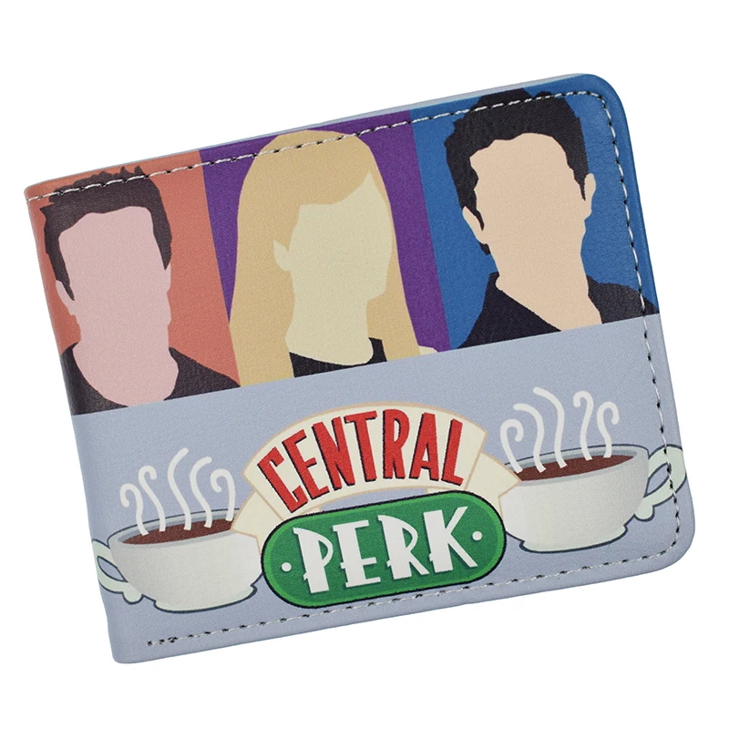 New Arrival Wallet Central Perk Coffee Time Wallets Cool Zipper Design PU Leather Purse With Coin Pocket