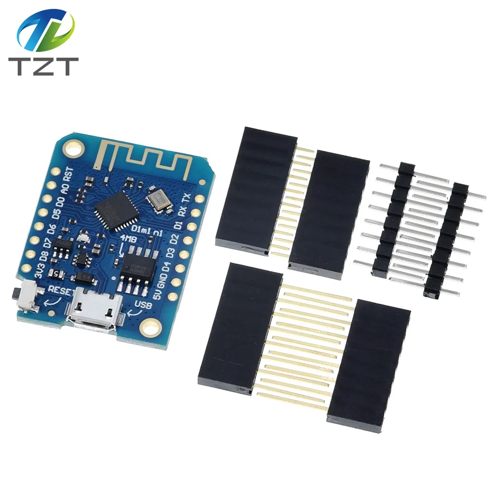 WeMos D1 Mini Pro V3.0 NodeMcu TZT 4 MB/16 MB Bytes Lua WIFI Internet of Things Entwicklungsboard basierend auf ESP8266 CH340G Nodemcu V2 – Detail 22