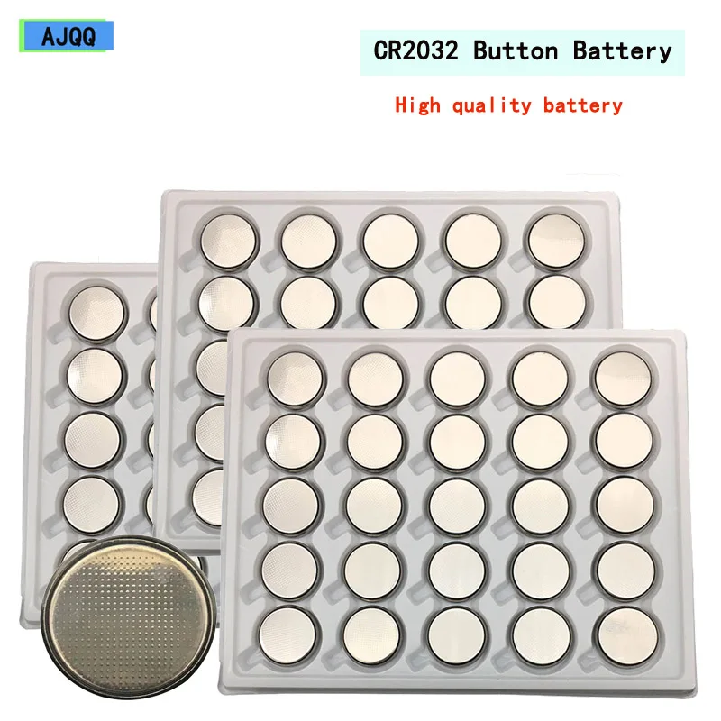 AJQQ-Pilas Cr2032 200, 3v, botón Para reloj, Knopfzelle, ordenador, CR 2032, eléctricas, baratas, 2032 Uds.