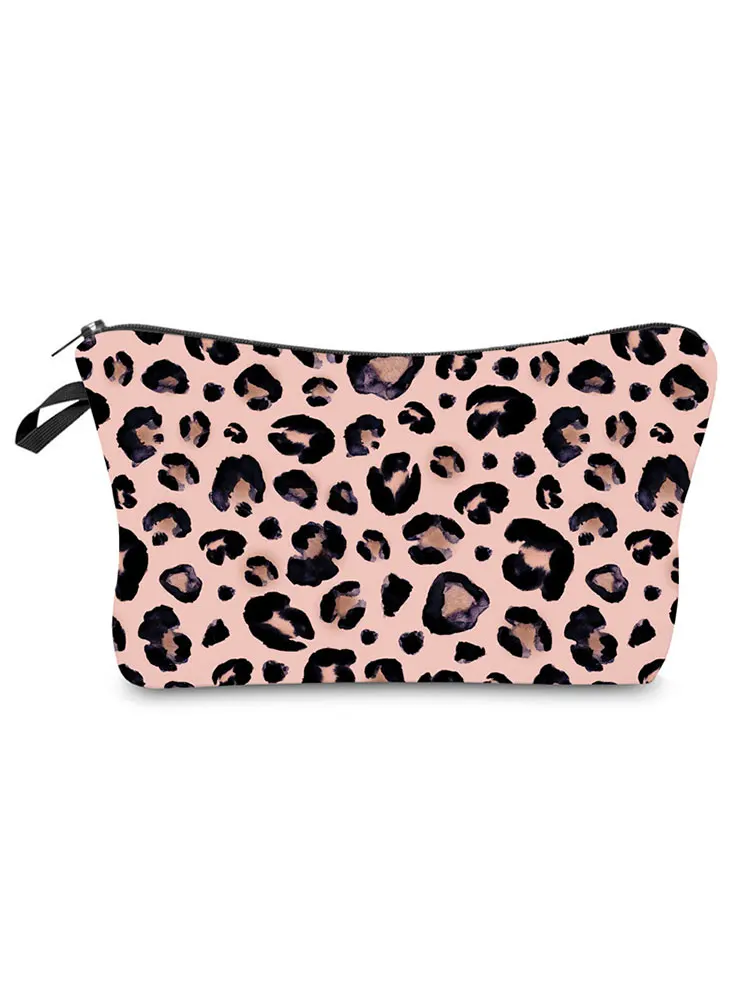 Sexy Leopard Printed Cosmetics Organizer Bag Hot Sale Storage Bags for Women Waterproof Makeup Bag for Trip Mini Gift Pouch