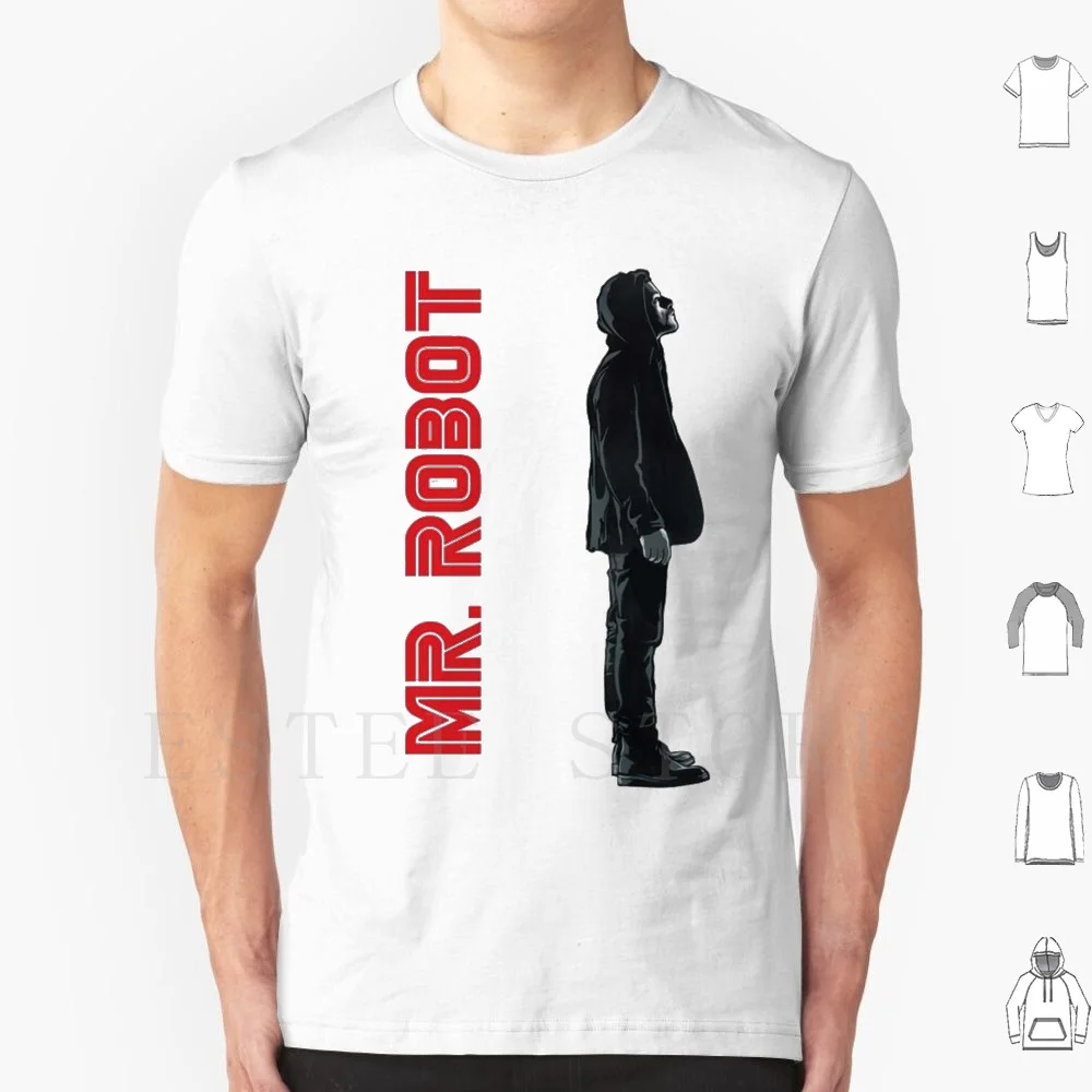 Mr. Robot T Shirt Cotton Men DIY Print Robot Fsociety Series Mr Robot Mr