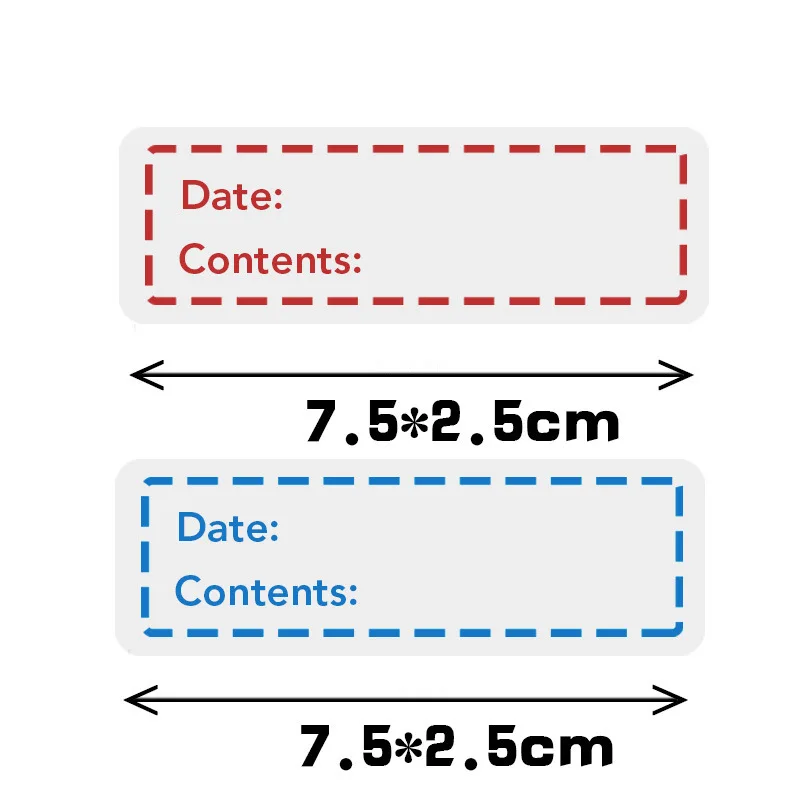 Explosieve Home Kitchen Voedsel Markering Datum Roll Wordt Label