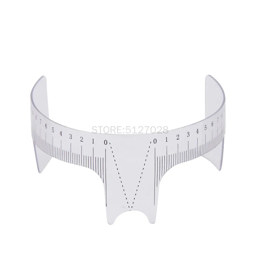 1PC Reusable Semi Permanent Eyebrow Ruler Eye Brow Measure Tool Eyebrow Guide Ruler Microblading Calliper Stencil Makeup Tools