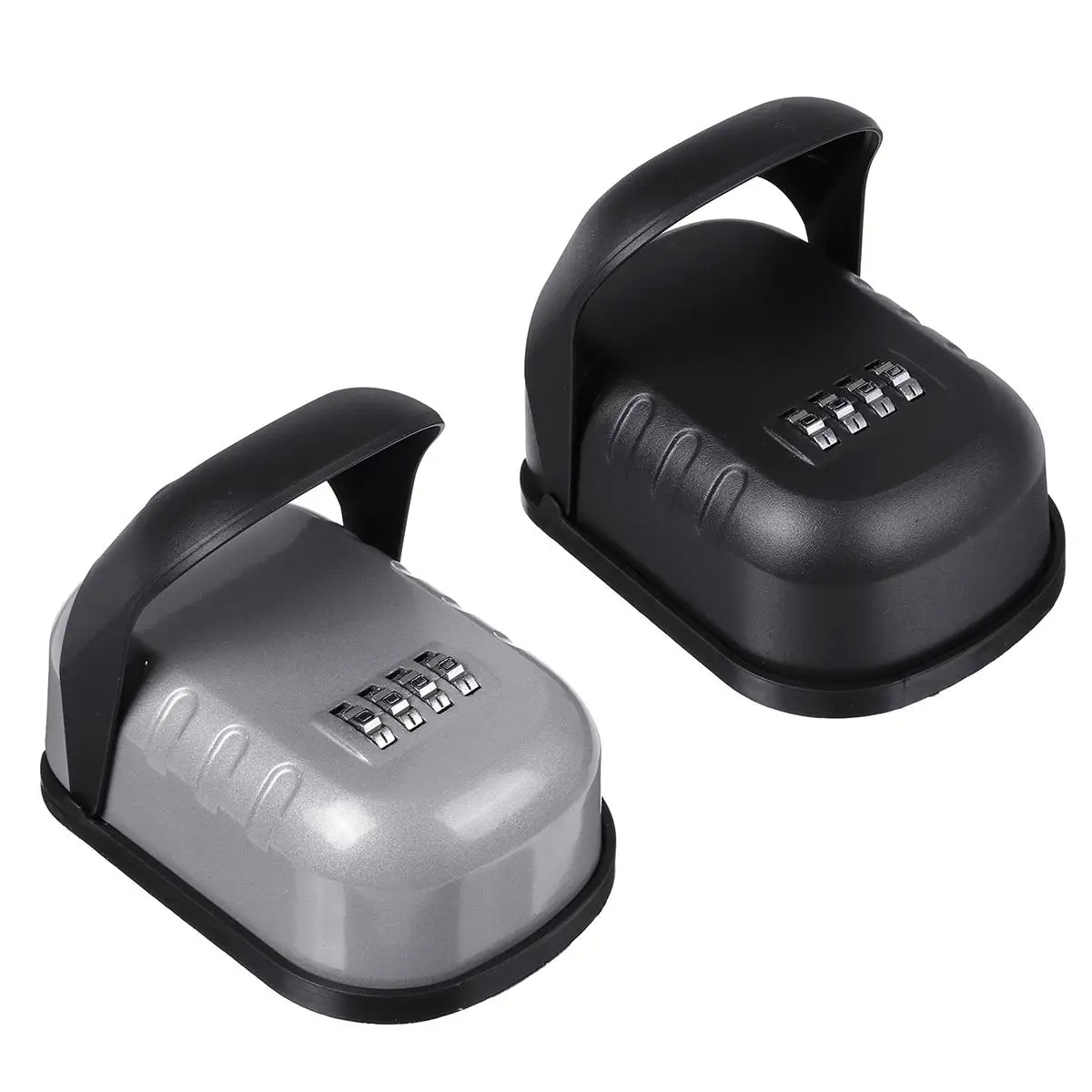 Cofre de parede para chaves, à prova d'água, combinação de 4 dígitos, armazenamento de chave, para áreas internas e externas, liga de alumínio, caixa de cofre