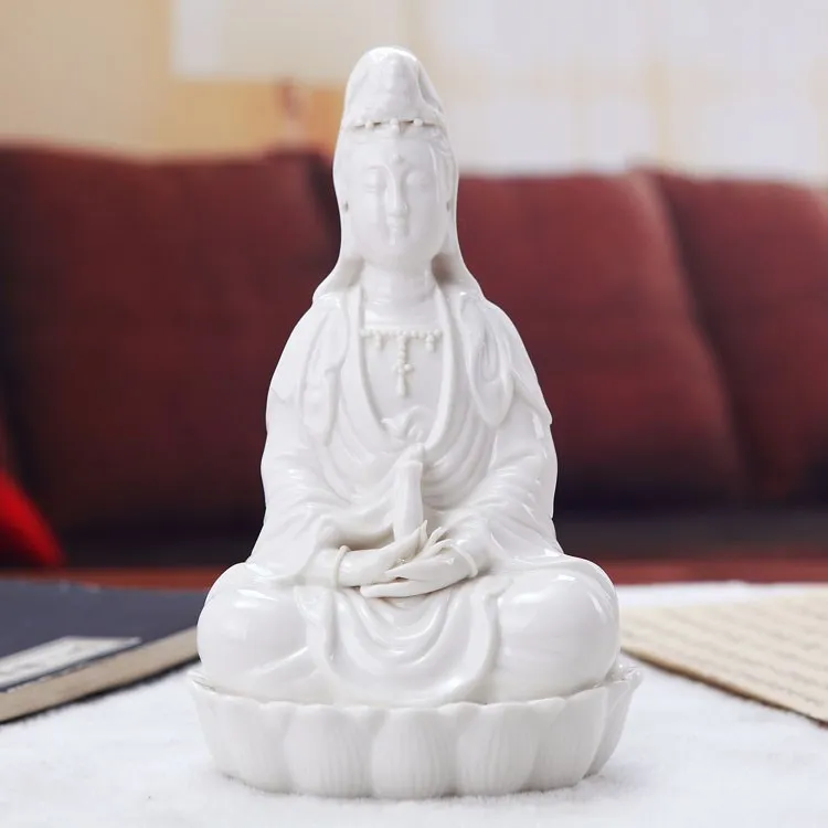 

Guanyin Bodhisattva, Statue, Buddhist Utensils, Ceramic Crafts, White Buddha Statue, Home Decorations