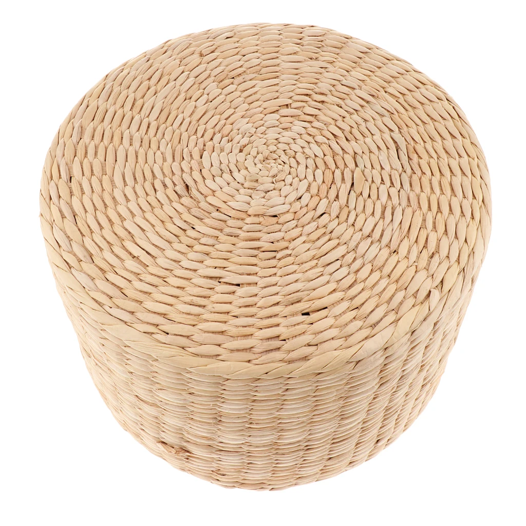 12inch Japanese Straw Cushion Tatami Floor Cushion Meditation Pillows Cushion Buckwheat Couch Pillows for Home Decor