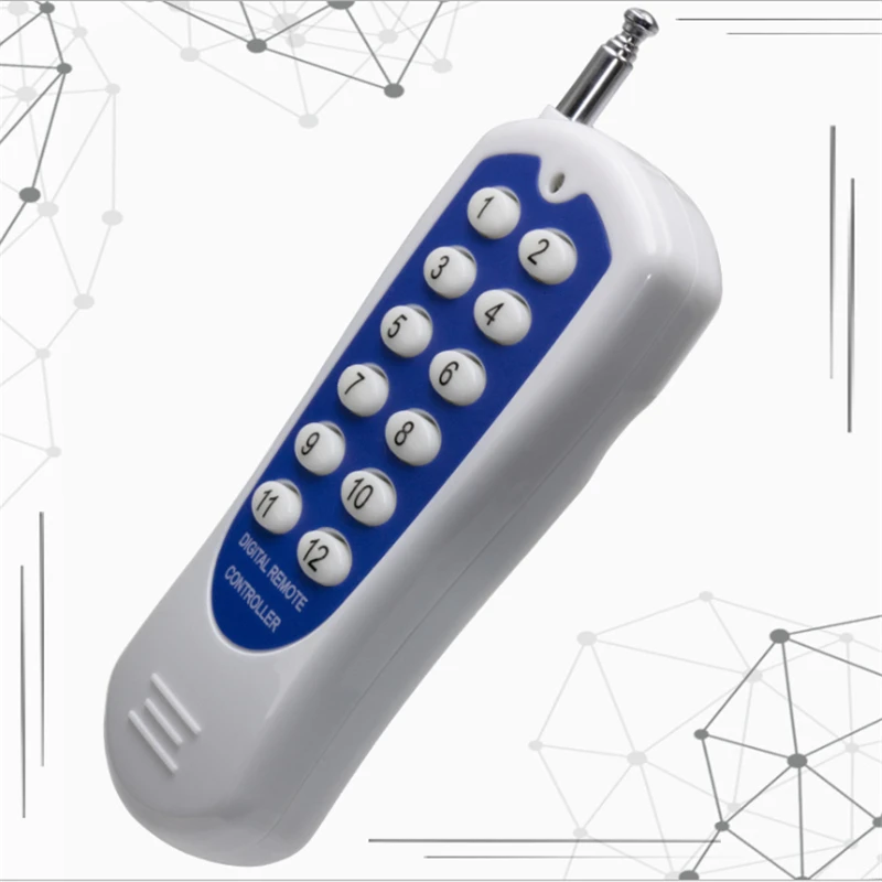 12Channel 12 Buttons /Key RF Wireless Remote Controller /Radio Controller/Transmitter Receiver Fittings 315MHZ PT2264