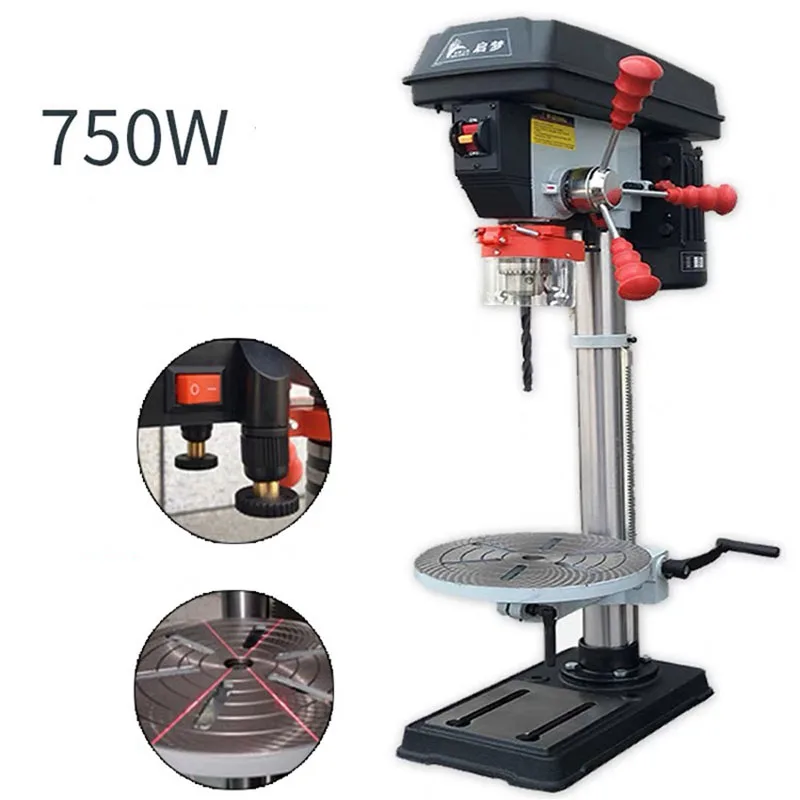 750W Laser Bench Drill Mechanical Accessories Tools Industrial Grade Small Milling Machine Home High Precision Drilling