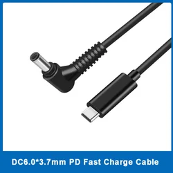 USB Type C to 6.0*3.7mm Power Charger Adapter USB C PD Laptop Charging Cable for Asus TUF Gaming FX705GM FX705GE FX705GD FX505