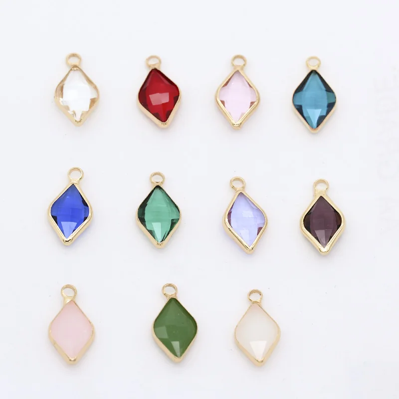 12p9x14mm Leaf Faceted Crystal Framed high quality crystal connector for Handmade necklace earrings bracelet jewelry accessories