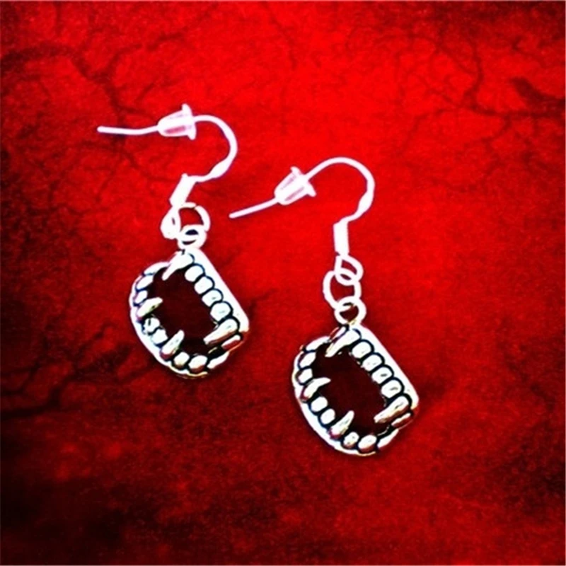 Gothic Jewelry Vampire Fangs Earrings Vampire Teeth Earrings Vampire Earrings