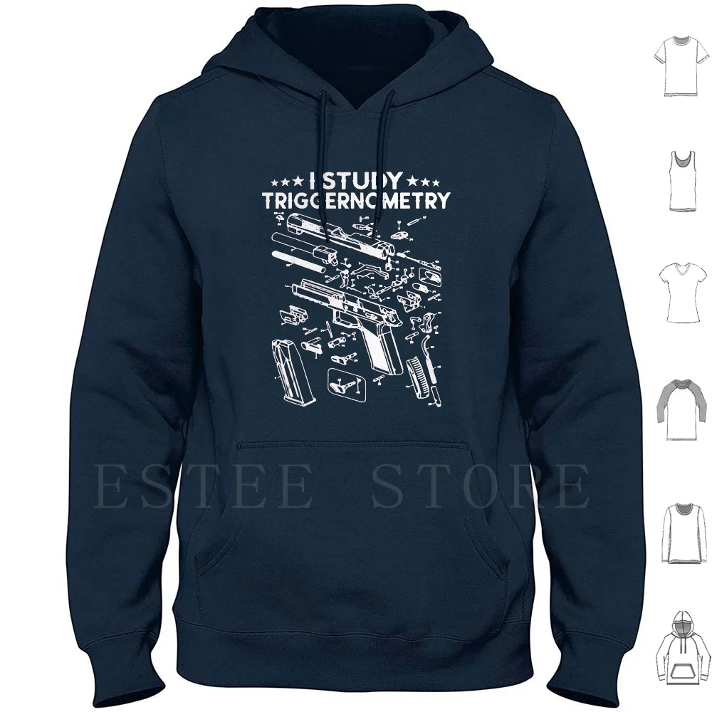 I Study Triggernometry-Ammo Gun Lovers Hoodies I Study Triggernometry Trigger Triggernometry Gun Cool I Study