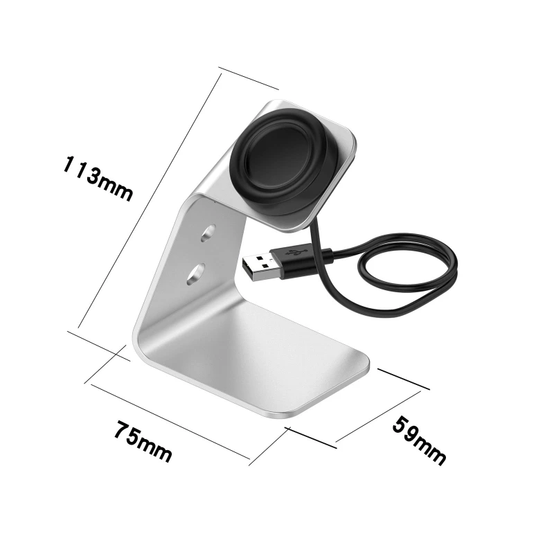 Metal USB Charger Dock Magnetic Stand for samsung-Galaxy watch 42/46mm Gear S2 Sport Classic S3 Frontier SM-R760 R800