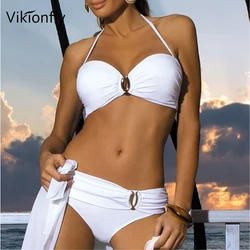 Vikionfly – maillot de bain brésilien Sexy pour femmes, soutien-gorge Push Up, Bandeau, Sport, ensemble deux pièces, XL, 2020