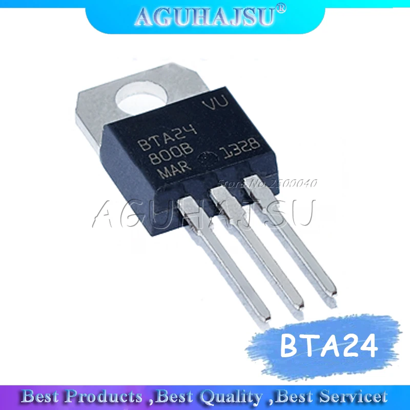 5pcs  BTA24-800B BTA24-800 BTA24 24A/800V TO-220