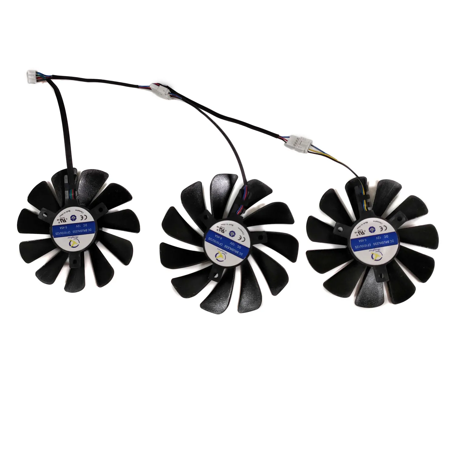 3Pcs/Set,CF1010U12S,Graphics Card Fan,Video Cooler,For XFX RX 5700 XT RX 5700XT 8G