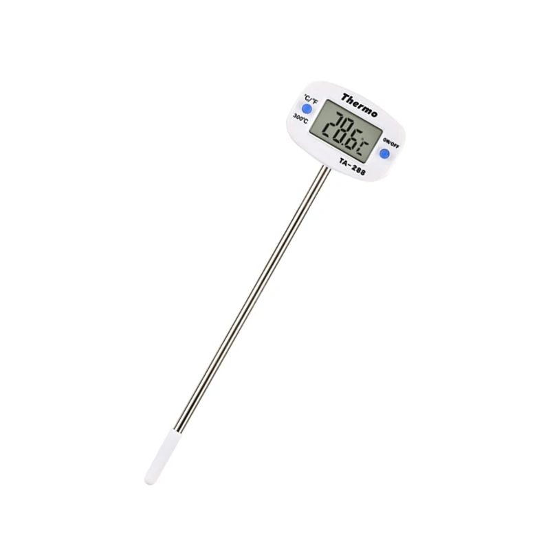 Ta288 -50℃~300℃  Food Food Stainless Steel Probe Thermometer Electronic Digital Display Liquid Grill Thermometer TA-288