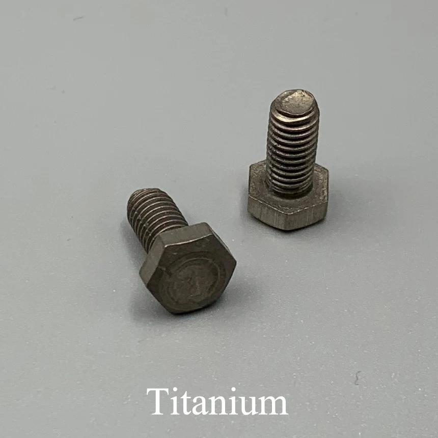 M6 M8 OD 10mm 15mm 20mm 25mm 30mm 35mm 40mm 45mm Length TA2 Titanium Bolt Metric Full Thread External Hex Hexagon Head Screw