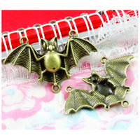 15pcs 30*48MM Antique Bronze Plated Bat Charms DIY Jewelry Making Pendant Fit Bracelets Necklaces Earrings Handmade Crafts