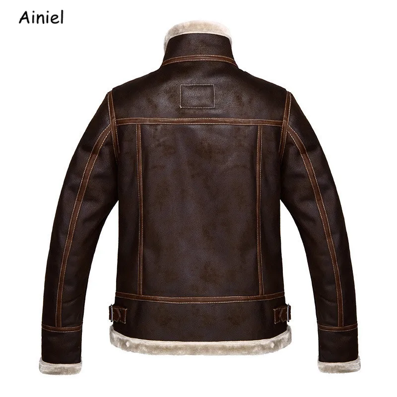 Leon Scott Kennedy Jackets Thick Coat Leather Velvet Winter Top Boys Faux Leather Coat Adult Men Suit Cosplay Costumes