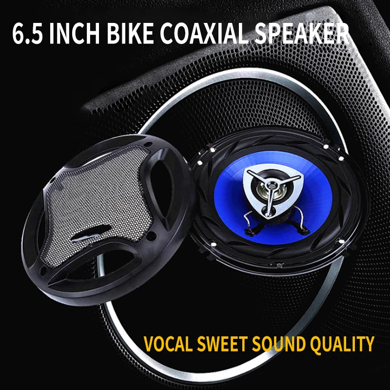 2pcs 4 Inch 3 Way 100W Car Coaxial Horn Auto Audio Music Stereo Full Range Frequency Hifi Speakers Non-destructive Installation