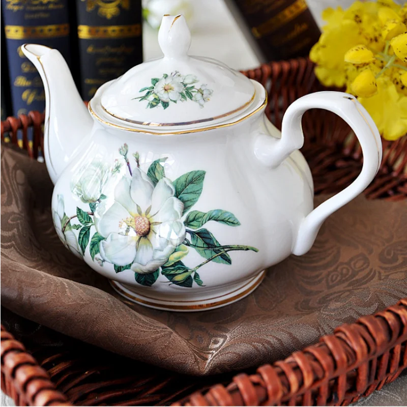 Classic Bone China Coffee Pot Household Teapot Milk Pot English Afternoon Tea Coffee Set Teapot Chinese Porcelain Tea Set