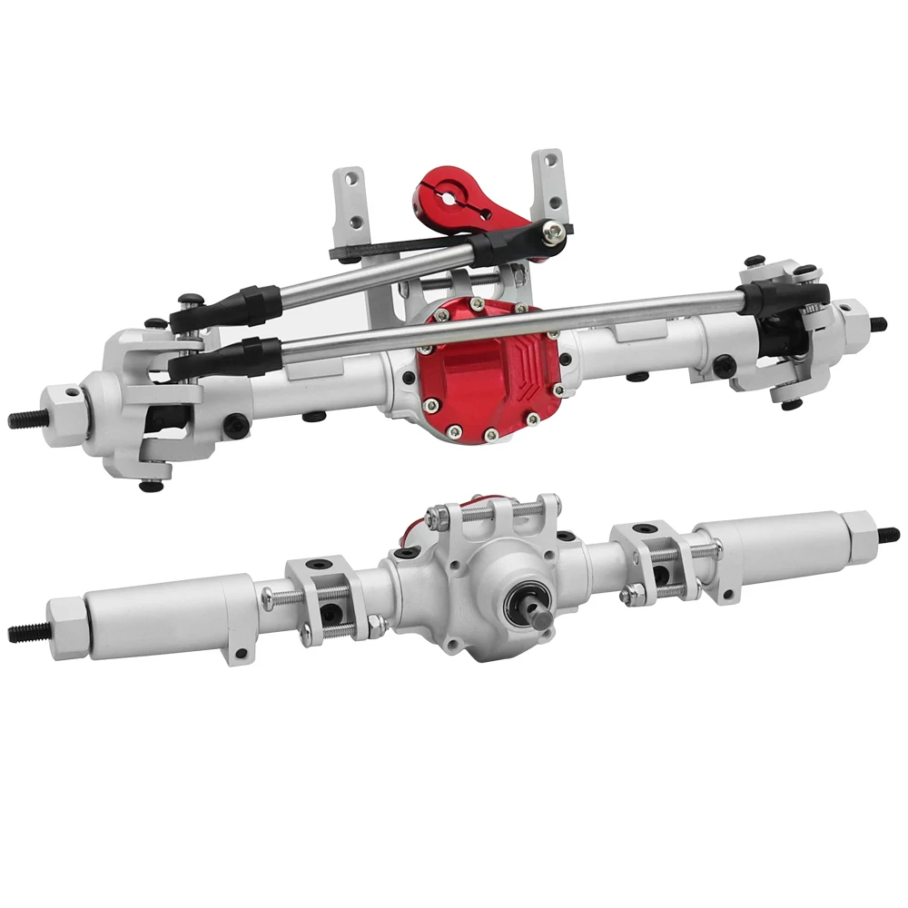 SCX10 II アルミ合金 CNC フロントリアアクスルセット 30T/8T 1/10 RC