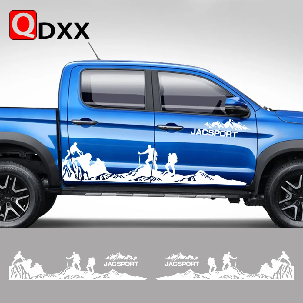 Pickup Door Side Sticker For JAC Shuailing T6 T8 Pro Truck Mountain Climb Decor Decal Car Vinyl Film Cover Auto Accessories