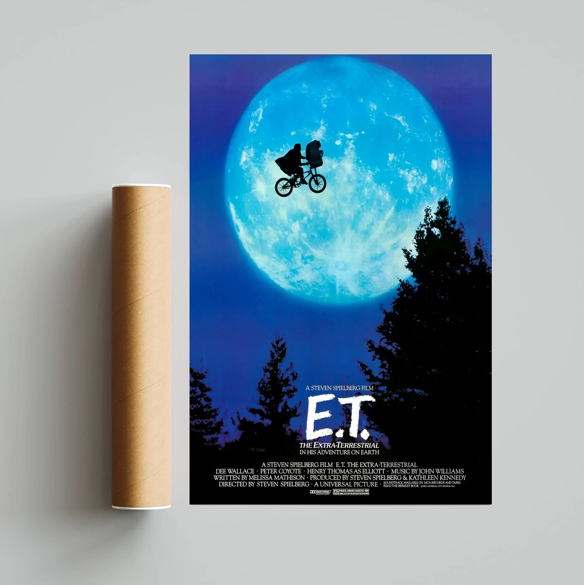 E.T Classic Movie Poster Canvas Print Home Decoration Wall Painting ( No Frame )