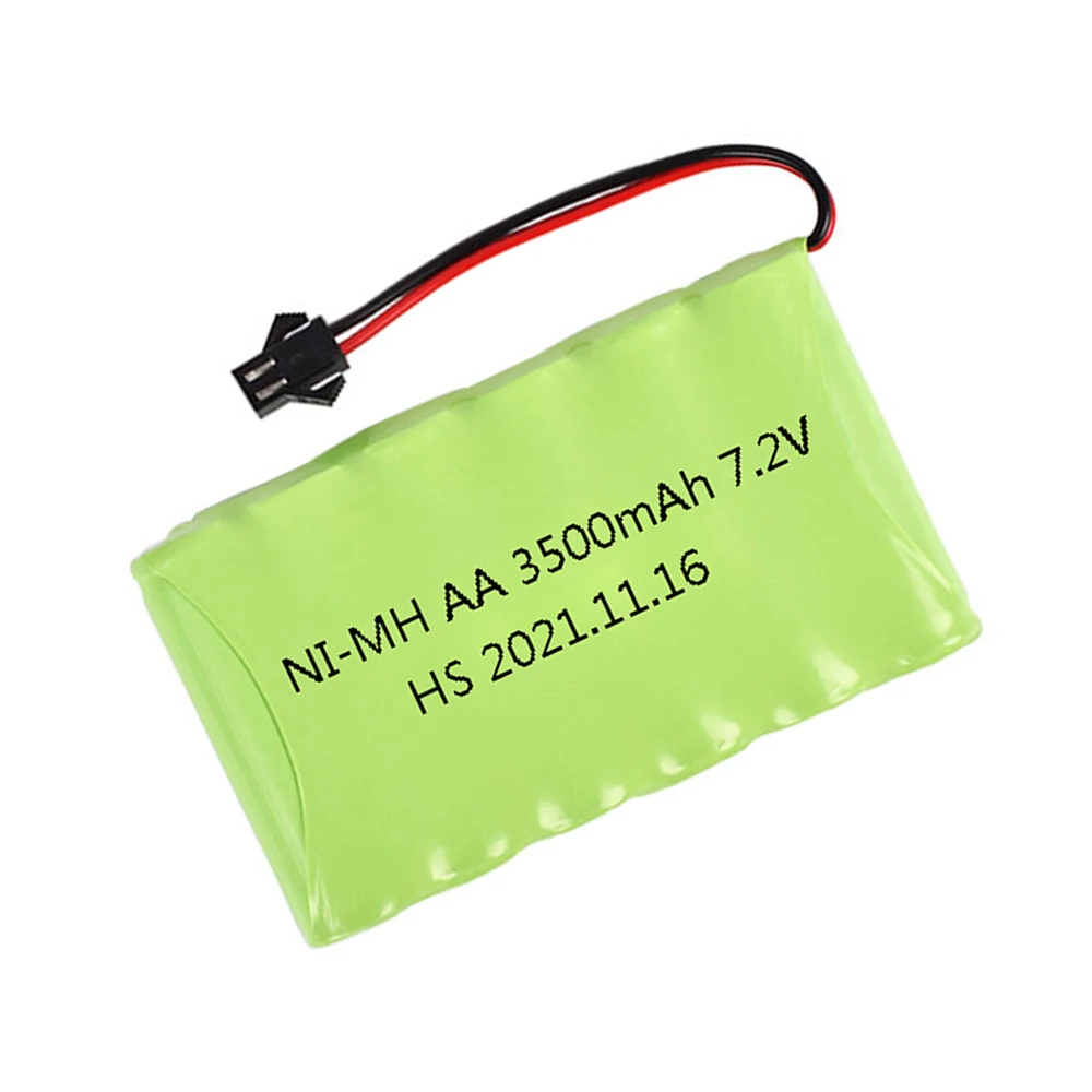 7.2 V 3500mah AA NI-MH bateria do zdalnego sterowania zabawki elektryczne łodzie samochody ciężarówki akcesoria 7.2 V o dużej pojemności nimh AA