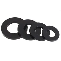 M2 M3 M4 M5 M6 M8 M10 M12 M14 M16 M18 M20 Black Nylon Flat Washers Plastic  High Temperature Resistant Flat Washers