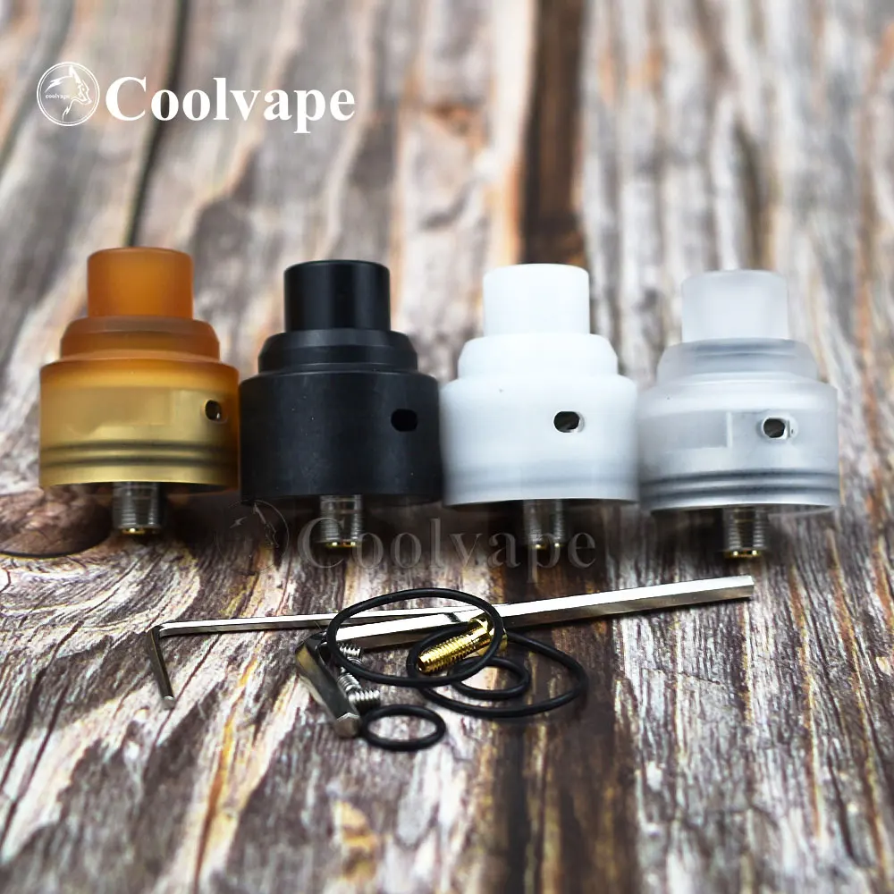 WOLF COOLVAPE-Atomizador Vape Reconstruível, Helio RDA, RDA, Fluxo de Ar Inferior, Tanque de Construção de Bobina, 22mm, Compatível com Haku Venna V2 RDA