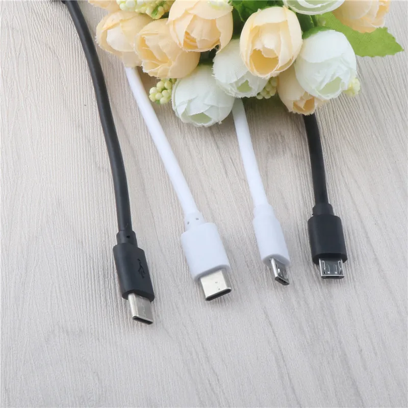 15cm Short Micro USB Cable Type C Mobile Phone Cables Fast Charging Sync Data Cord USB Adapter Cable For iPhone Samsung Huawei