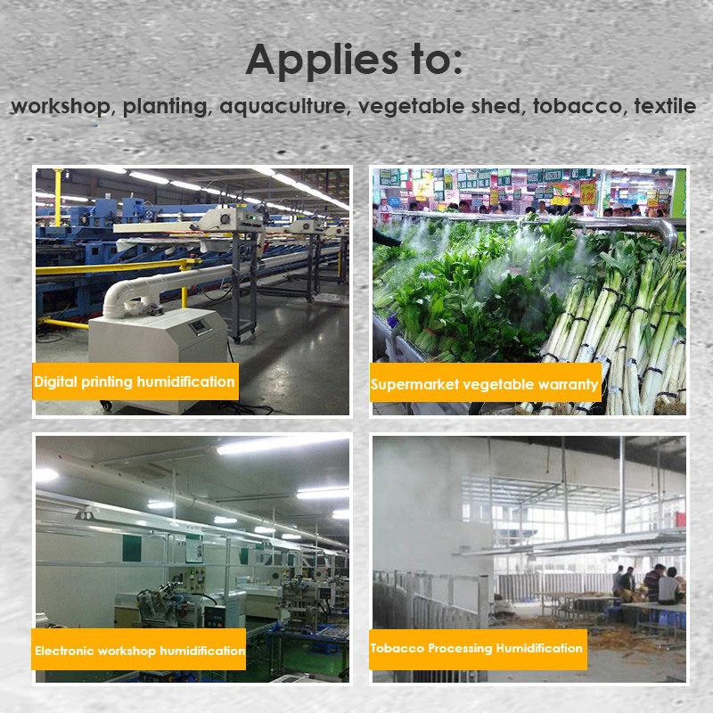 Humidificador Industrial, difusor ultrasónico, fábrica comercial, almacén, supermercado, 3 KG/H, Control inteligente, pulverizador temporizado