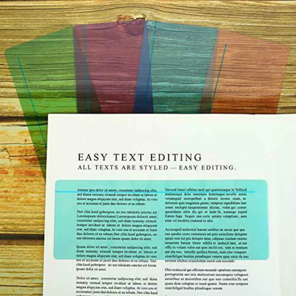 2022 New 8pcs/Pack Bookmark Guided Reading Highlight Strips Colored Overlay Reading Tracking Rulers For Reduce Visual Stress