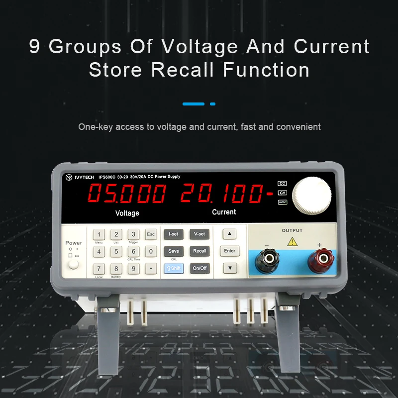 Adjustable Switch Programmable DC Power Supply Regulated Modul Laboratory current stabilized 30V 20A 60V 10A 120V 5-digitdisplay