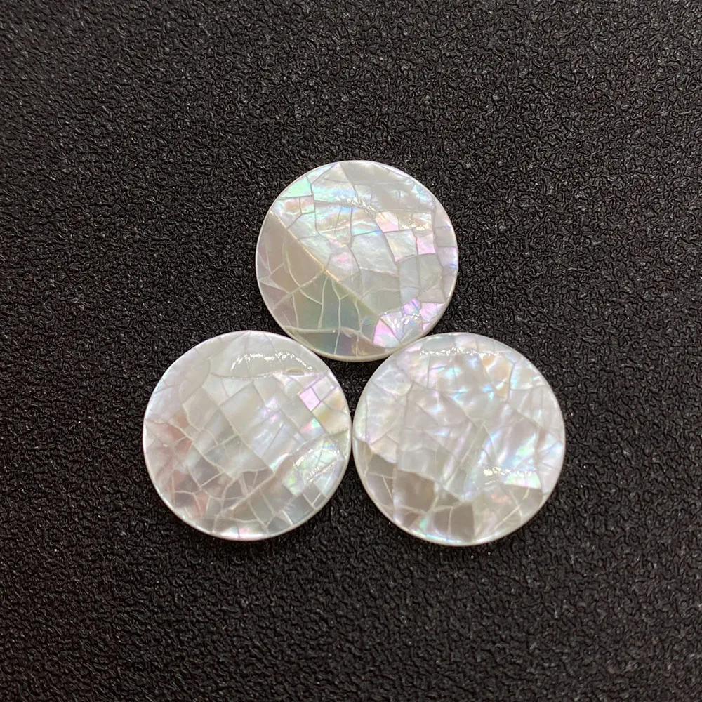 Abalone Shell Beads Mother-of-Pearl Shell 16mm Round Shell Ring Surface for DIY Handmade Bracelet Necklace Jewelry Accessories