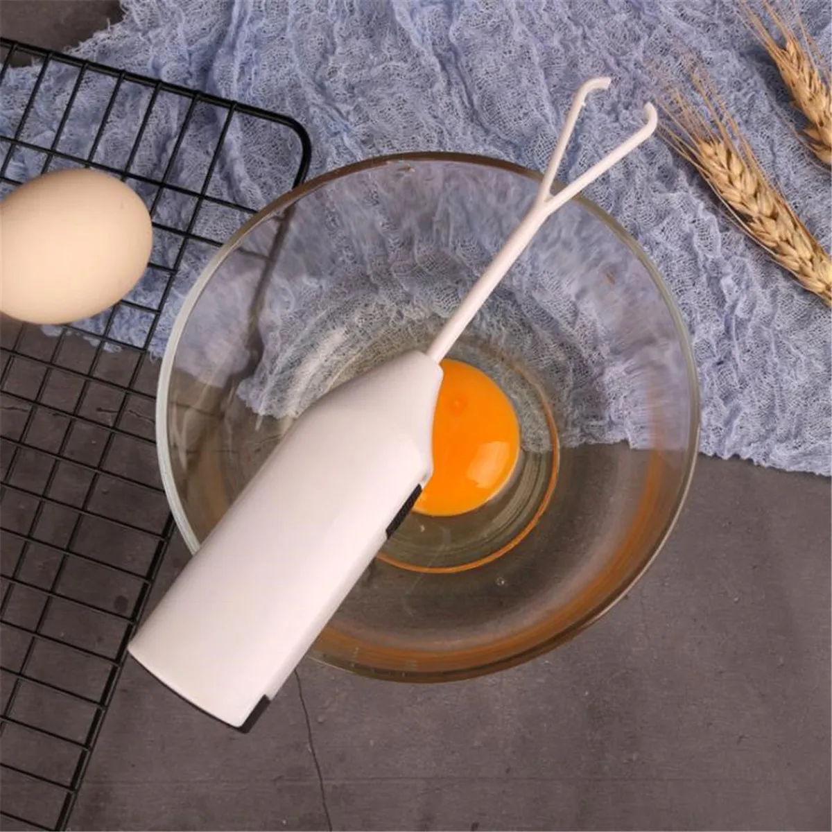 Handheld Electric Egg Beater Milk Frother Bubbler Coffee Blender Kitchen Tool