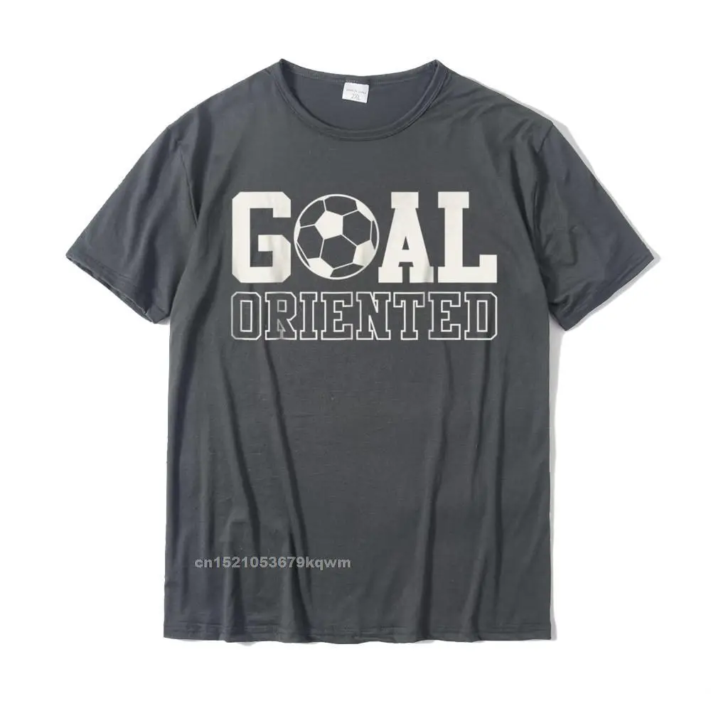 Goal Oriented Soccer Ball Graphic T-Shirt Cotton T Shirt For Boys Harajuku Tees Company Birthday