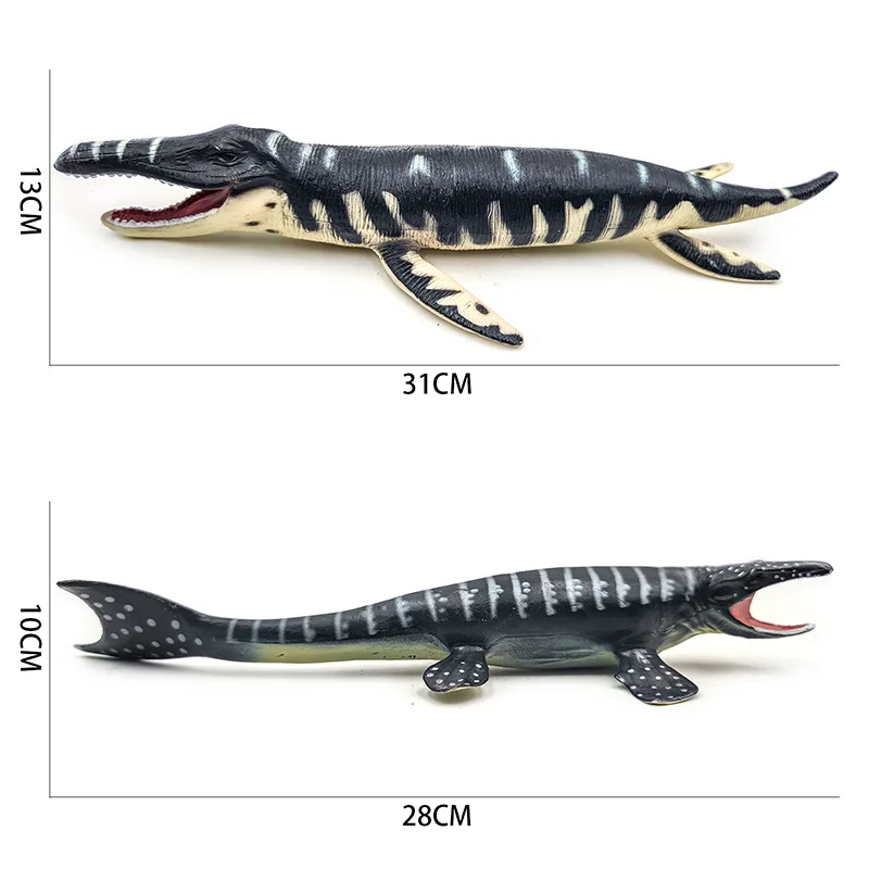 NEW Sea Life Animal Prehistoric life dinosaur Sliding tooth Dragon Mosasaurus Model Kids Educational toys Gift For Kids