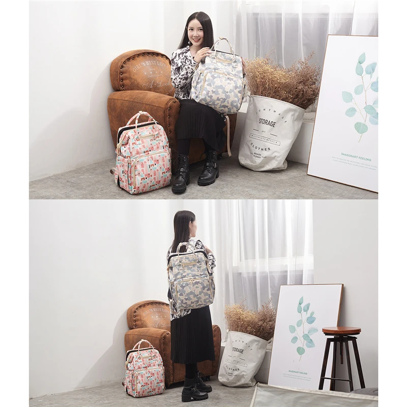 Mummy Maternity Hospital Backpack Nappy Bags Large Capacity Waterproof Mom Travel Nursing Bag Women's Stroller Bag Baby Care