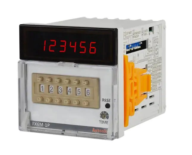 

FX6M-1P4 Counter & Timer, W72 x 72mm, 6 digit, LED, 1 Preset, 2 Relay Output, 100 -240VAC