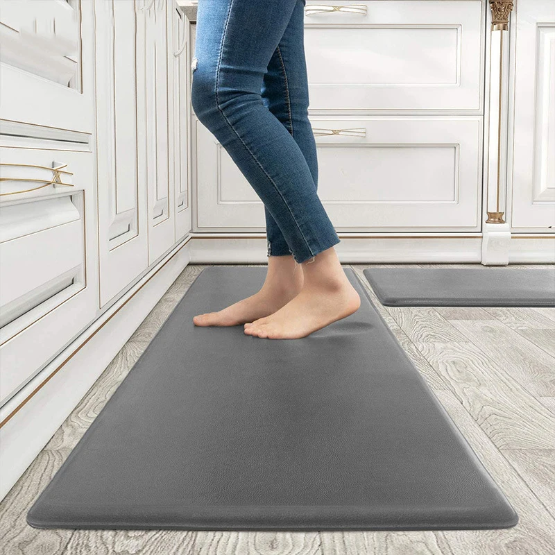 Anti Fatigue Kitchen Mat Pvc Kitchen Mat Waterproof Entrance Door Mat Long Kitchen Floor Mat Foot Pad Wipeable 12mm Thick