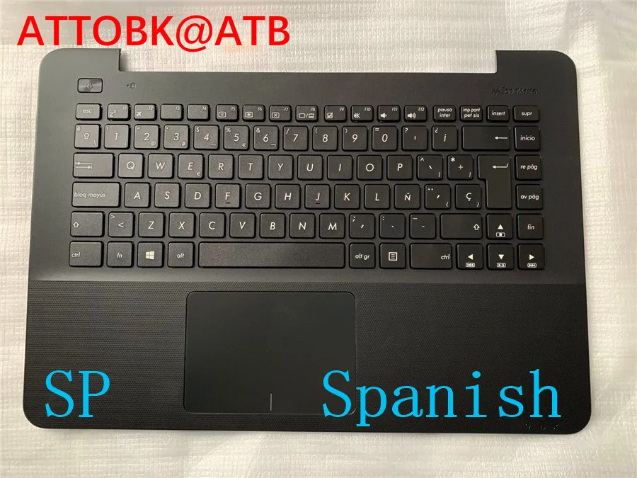 Spanish/latin/Turkey/French laptop keyboard for ASUS W409L X454 F454L F454LJ R454L X454L Topcase keyboard Palmrest Upper Cover