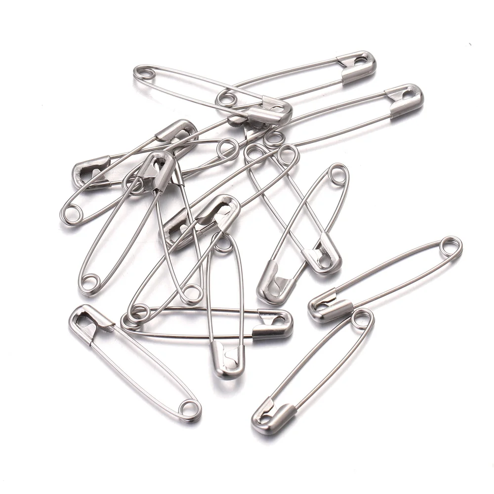 50pcs/lot High Quality Stainless Steel Safety Pins DIY Sewing Tools Accessory Needles Large Safety Pin Small Brooch Wholesale